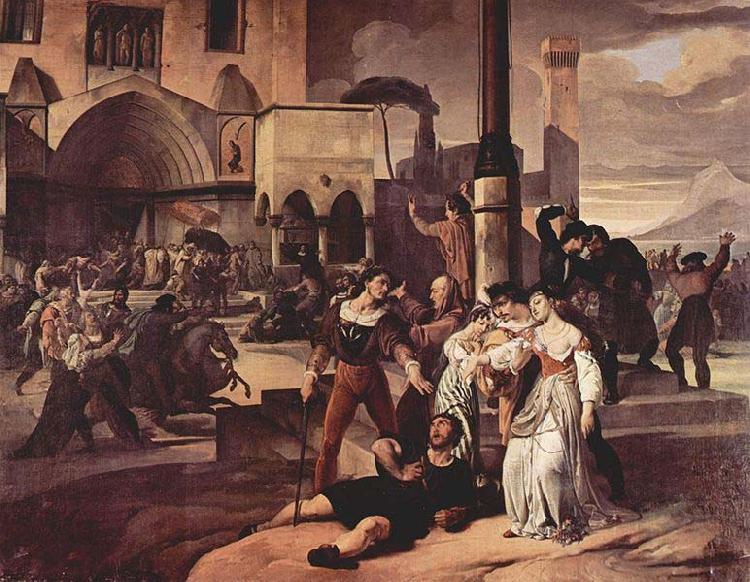 Francesco Hayez Sizilianische Abende oil painting image